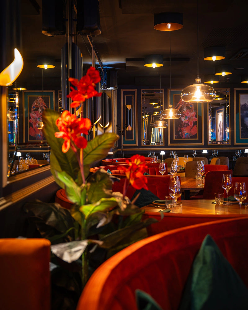 Cozy dining ambience with warm lighting at LOSH Bar & Grill, Harpenden