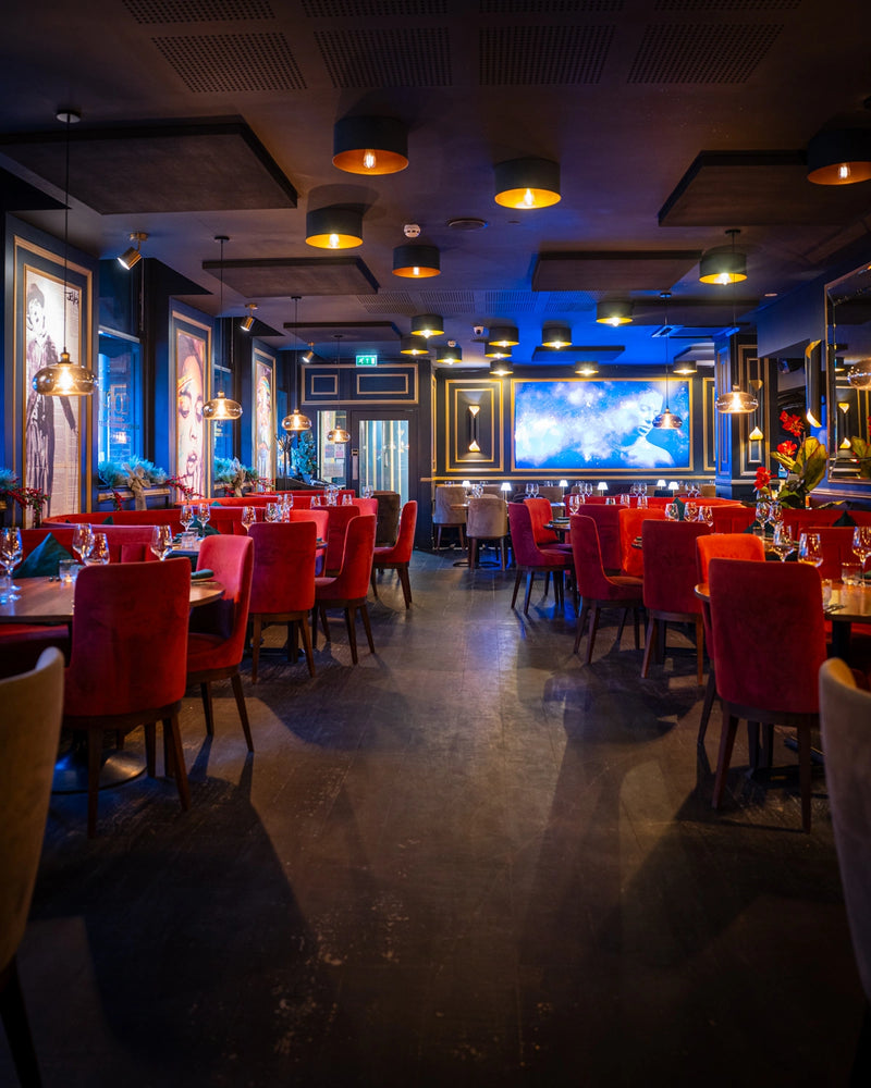 Elegant dining room interior at LOSH Bar & Grill, Harpenden