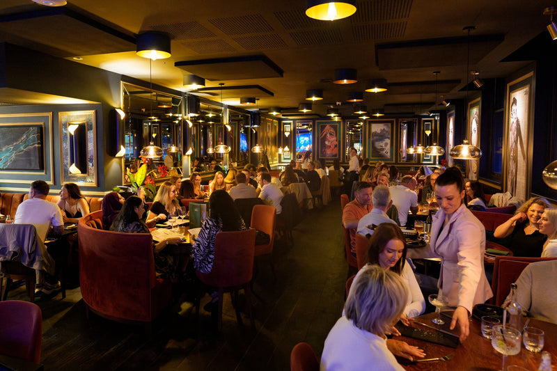 Interior of Losh Bar & Grill, the best restaurant in Harpenden
