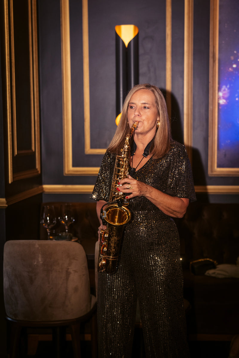 Live saxophone performance at LOSH Bar & Grill, Harpenden"